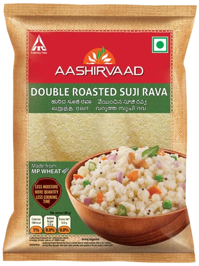 Aashirvaad Double Roasted suji Rava / ఆశీర్వాద్ సుజీ  రవ్వ 500Gm