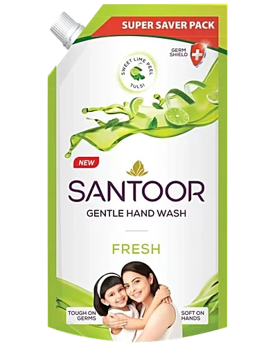 Santoor Gentle Hand Wash Fresh 650 ml