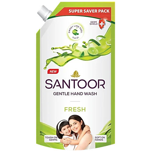Santoor Gentle Hand Wash Fresh 650 ml