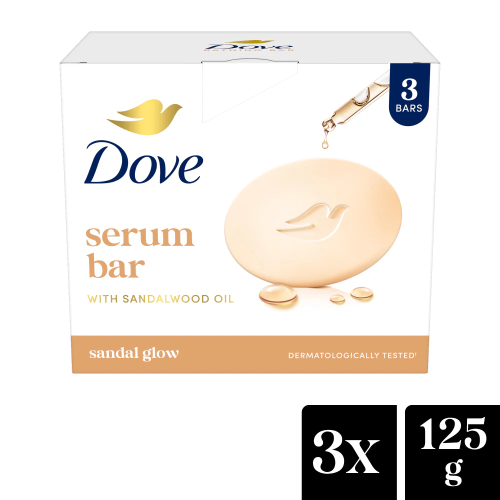 Dove Serum Bar Sandalwood Oil 3*125gm