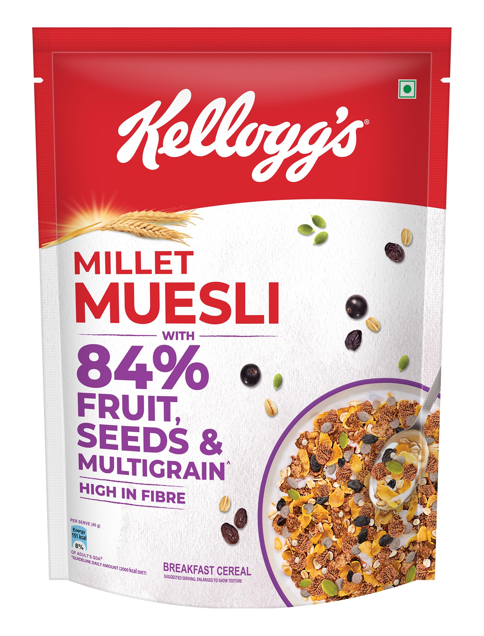 Kellogg's Muesli Fruit Seeds & Multigrains 500gm