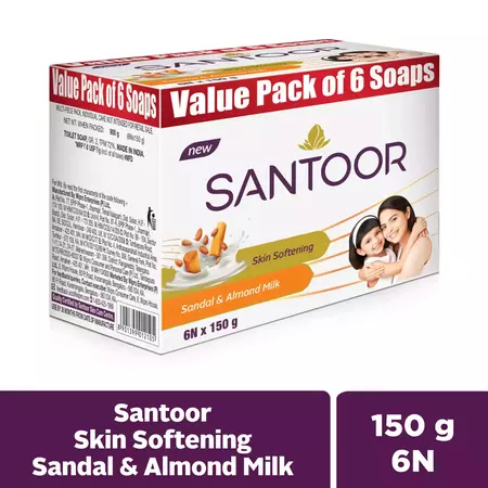 Santoor Value Pack 6*150gms