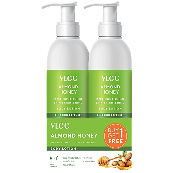 VLLCC Almond Honey Body lotion Buy 1 Get Free
