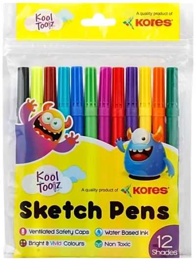 Kores Sketch Pens 12Ns