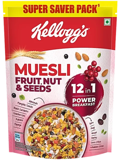 Kelloggs Muesli Fruit nut & Seeds Oats 72gm