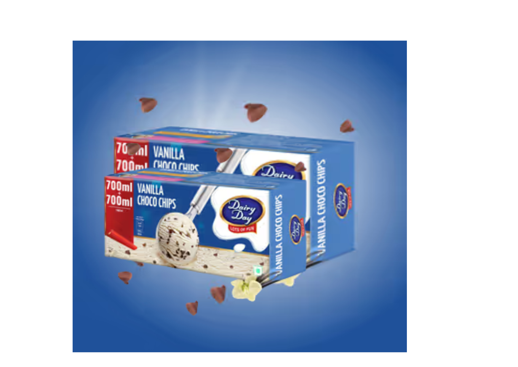 Vannila Choco Chip 700ml+700ml