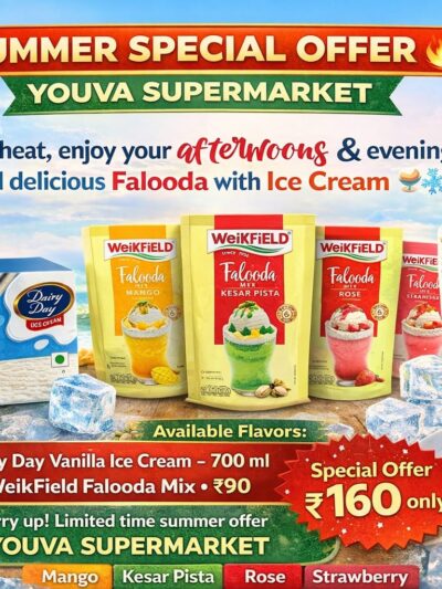 Vannila Ice Cream 700ml + weikfield Falooda